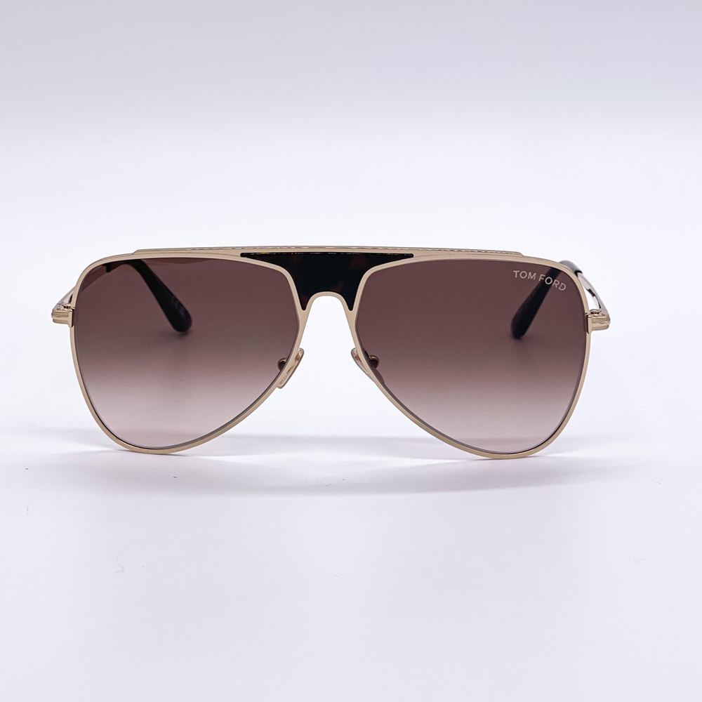 NEW TOM FORD ETHAN TF935 28F UNISEX AVIATOR SUNGLASSES TOM FORD FT0935/S BROWN